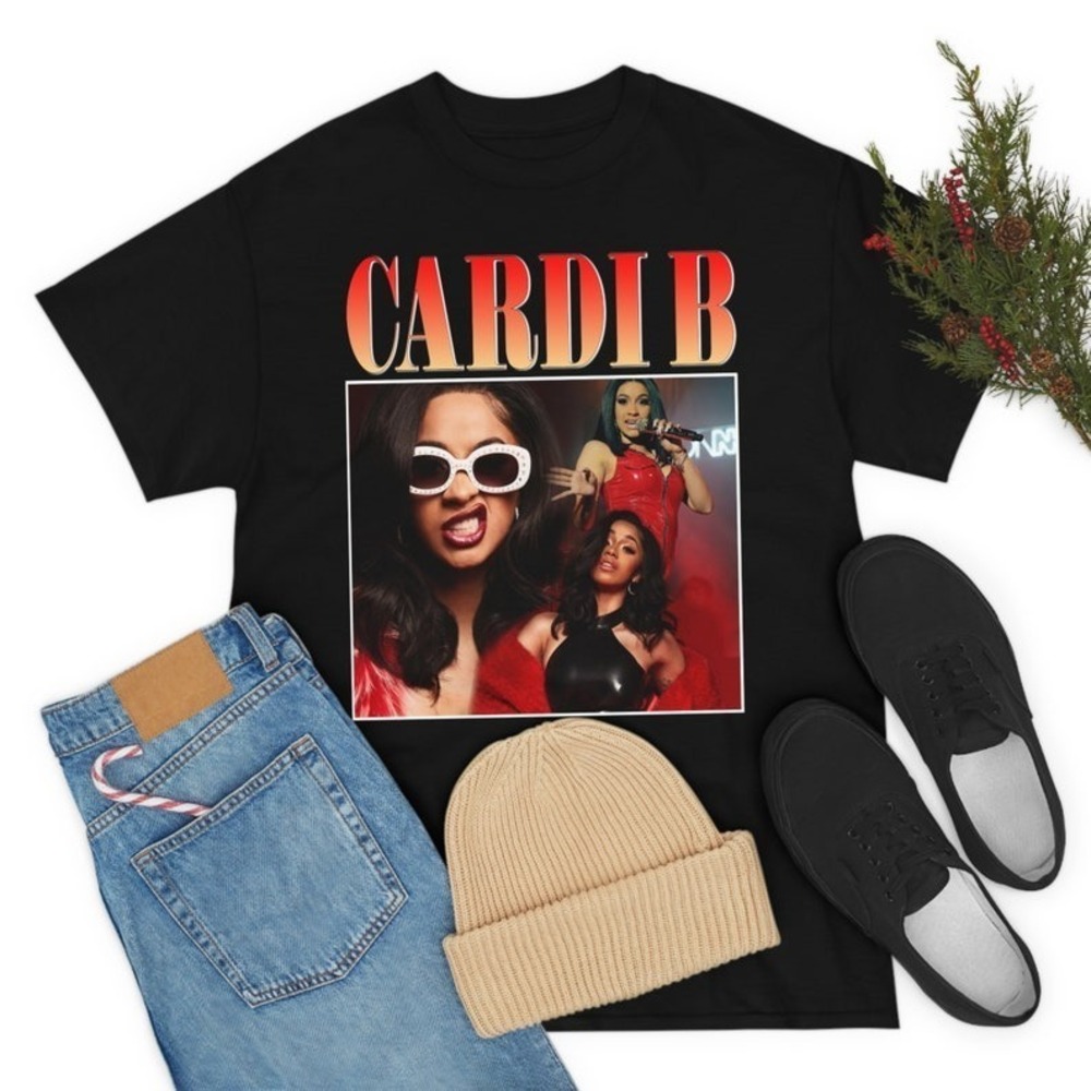 Cardi B Shirt Retro Bootleg Shirt Retro Graphic Unisex Tee Concert Shirt
